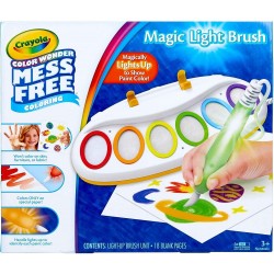 Crayola Color Wonder Magic Light Brush, Mess Free Painting, Gift For Kids, 3, 4, 5, 6