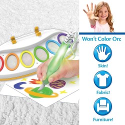 Crayola Color Wonder Magic Light Brush, Mess Free Painting, Gift For Kids, 3, 4, 5, 6