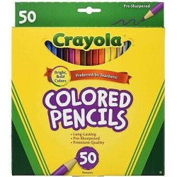 *1-Box* Crayola 100 Pre-Sharpened Premium Quality Colored Pencils 68-8100