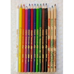 14 Crayola Watercolor Colored Pencil Set Kids & Adult Coloring Crafting Preowned