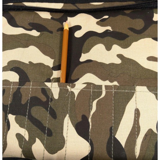Young Artist Camo Messenger Art Bag Satchel Doodlebugz WITH Crayola Pencils, Pad