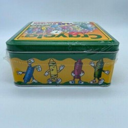Vintage 1995 Sealed Crayola Crayon Collector Metal Tin/Box, Contains 64 Crayons