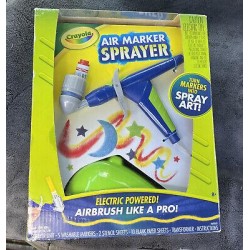Crayola Air Marker Sprayer Set Airbrush Kit Brand New Sealed
