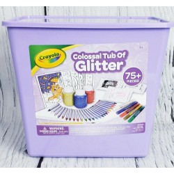 Crayola Colossal Tub of Glitter Art Set 75+ Pcs Art Craft Create Supplies Kids