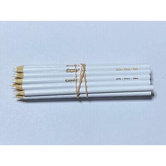 (20) Crayola Colored Pencils  (white) BULK