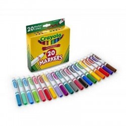 Crayola Broad Line Markers - BOLD & BRIGHT - Assorted Colors - 20 count