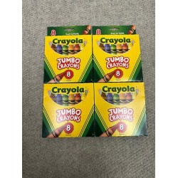 4 X 8 Pack Crayola Jumbo Crayons (Non-toxic) GREAT DEAL! FREE & FAST SHIPPING!!!