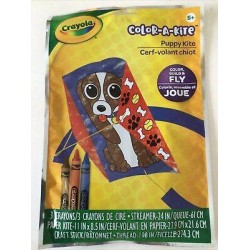Crayola Color A Kite puppy kite set new