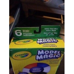 2 Crayola Model Magic 3 Ounces Primary Colors 6 Individual Packs  *That's 12 pks