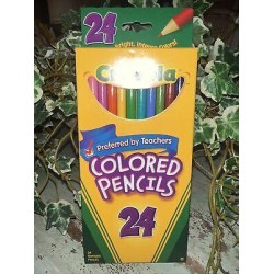 Vintage 2006 Crayola Colored Pencils Non Toxic 24 Bright Different Colors NIB