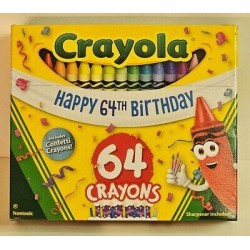 Crayola 64 Count Birthday Crayons with Specialty Confetti Colors | NEW | SEALED