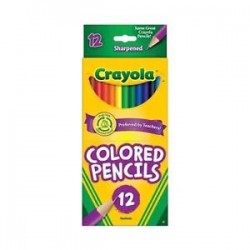 *1-Pack* Crayola 12 Sharpened Nontoxic Eco-Friendly Colored Pencils 68-4012