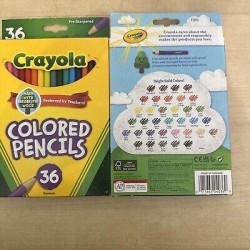 (PACK OF 2)  Crayola Pre-sharpened Colored Pencils Set -Multicoloured