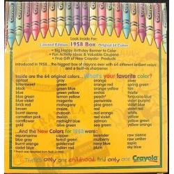 Vintage Crayola 40th Birthday celebration crayons