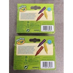 My First Crayola Easy Grip Jumbo Crayons 8 Pack X 2 ! 12+months Brand New