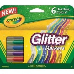 Crayola 6-Count Glitter Markers