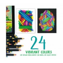 *1-Pack* Crayola 24 Signature Blend & Shade Colored Pencils Nontoxic 68-2015