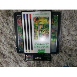 NEW! Crayola Signature 24pc. Blend & Shade Colored Pencils with Decorative Tin!