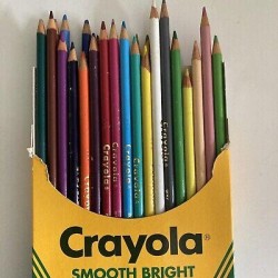 Vintage 1992 Crayola Smooth Bright Colored Pencils 36
