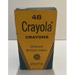 Vintage Binney and Smith Pack of 48 Crayola Crayons - Different Bright Colors