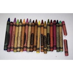 Vintage Binney and Smith Pack of 48 Crayola Crayons - Different Bright Colors