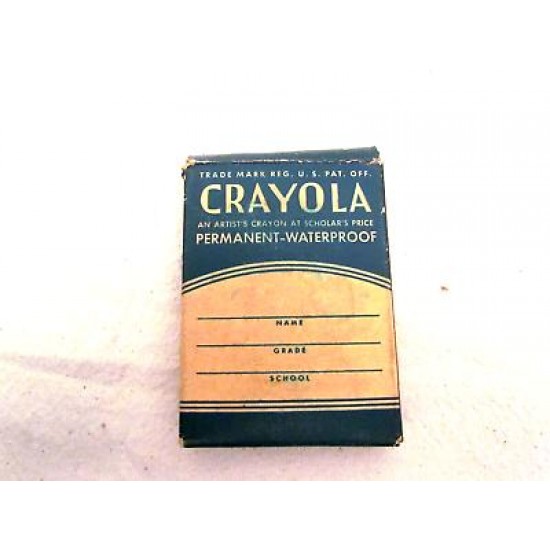 1920s Rare No 8 Gold Medal Crayola Box and Crayons