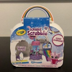 Scribble Scrubbie Peculiar Pets Cloud Clubhouse Set By Crayola Unisex Ages 3+