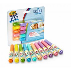 Crayola Color Wonder Mess Free Coloring 10 Count Pastel Mini Markers 75-2470 NEW