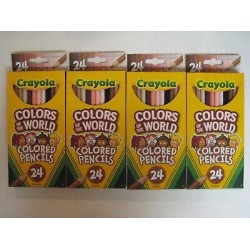 NEW Crayola Colors of the World Colored Pencils 68-4607 -- 4 PACK = 96 Pencils