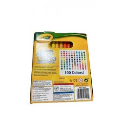 NEW Crayola Super Tips Washable Markers Set of 100 Assorted Colors