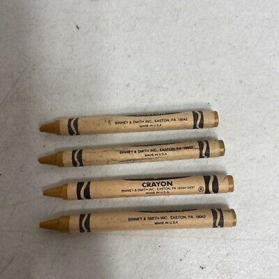 4 Crayola Crayons Vintage Maize,  Retired Color
