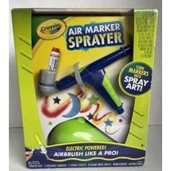 NIB Crayola Air Marker Sprayer Art Tool  Turns Markers Into Spray Art Airbrush