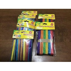 400 Craft Sticks   Two Sizes - Bright Colors - Wooden Popsicle Sticks