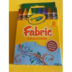 BRAND NEW Crayola Fabric Crayons Box of 8 Colors Hard to Find 2009