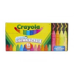 Washable Sidewalk Chalk, 64 Pack - Crayola