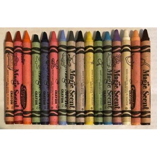 16 Mostly Unused Crayola Magic Scent Crayons 1994