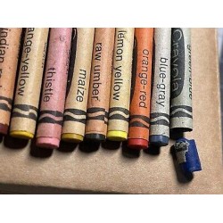 Vintage Retired Crayola Crayons Binney & Smith 1991 Lot of 11 No Dupes Used