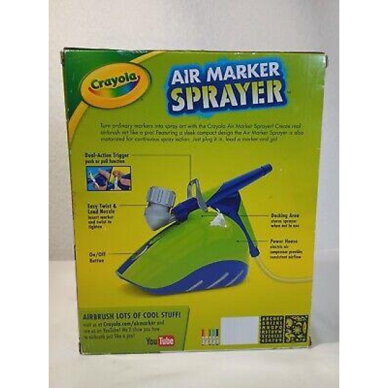 Crayola Air Marker Sprayer Airbrush Kit New in Sealed Box