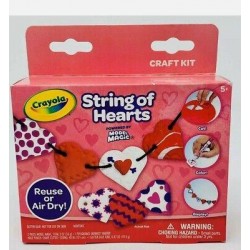 Crayola String Of Hearts Craft Kit Powered By Model Magic For Ages 5+~New~