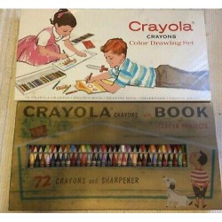 RARE vintage discontinued NEW CRAYOLA Crayons UNUSED