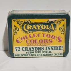 Vintage Crayola Collectors Limited Edition Tin 72 Crayons 8 Retired 1991