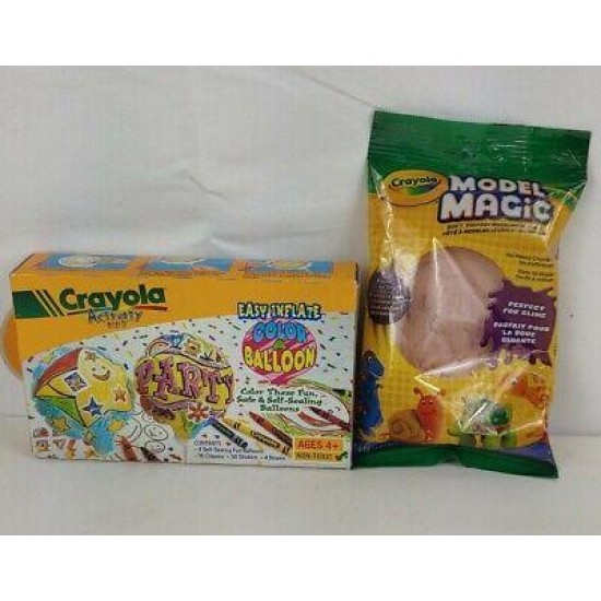 Crayola Activity Kit Easy Inflate Color Ballon Pink Model Magic FREE SHIPPING