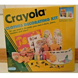 Crayola Clothes Decorating Kit Painting Kit Fabric Crayons and Paint