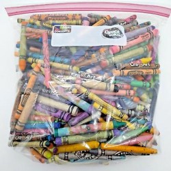 Bulk Lot 3 lbs. Crayons for Melting Art Crafts, Whole & Broken, Crayola & Others