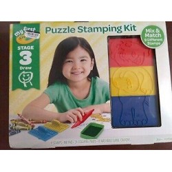 42pc Crayola  Puzzle Stamping Kit  NIP  9 interchangeabl