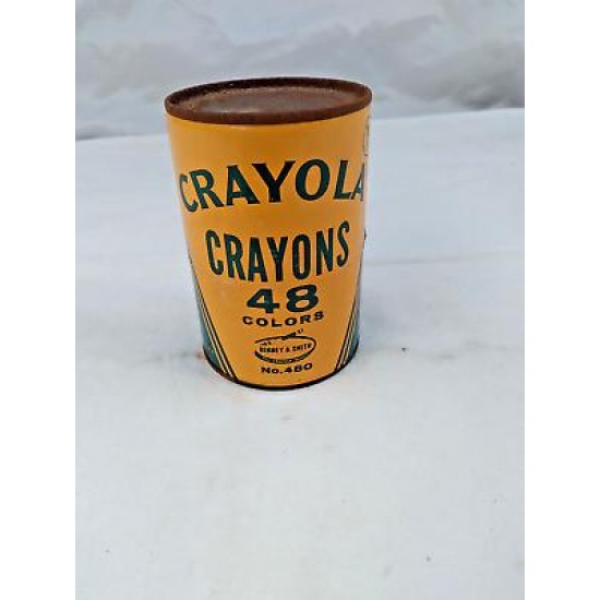 Vintage Sealed Crayola Crayons Can - No. 480