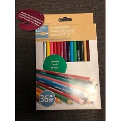 New Crayola & Artist's Loft Colored Pencils 36 PC Draw Design Art With Style
