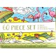 60 Piece Set Family Escapes Group Coloring Pages Case has Handle