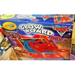 CARS 2 GLOW BOARD 3D SEALED CRAYOLA  EVERYTHING INCLUDED NEW
