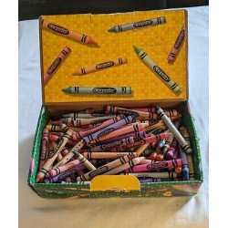 VINTAGE Crayola Crayons With Box